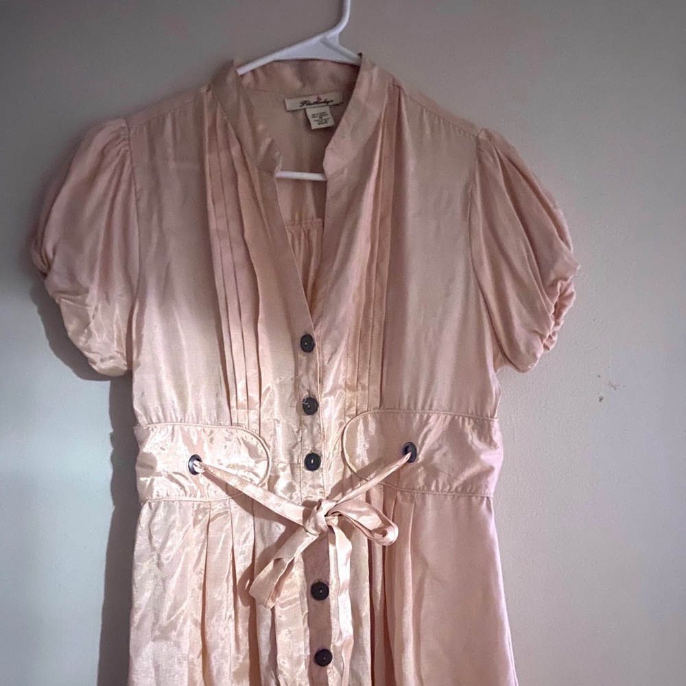 Flutterbye Light Pink Button Down Shirt